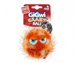 GiGwi - 6202 Crazy Ball Çılgın Kirpi Top 6 cm Turuncu