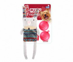 GiGwi - 6266 Plush Friendz Çift Sesli Tavşan Beyaz Peluş