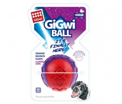 GiGwi - 6296 Gigwi Ball Sert Top 6 cm Kırmızı Mor