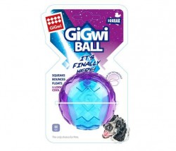 GiGwi - 6297 Gigwi Ball Sert Top 6 cm Şeffaf Renkli