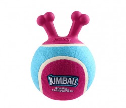 GiGwi - 6330 Jumball Tenis Topu Tutmalı Bordo-Mavi