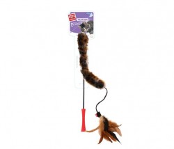 GiGwi - 7014 Feather Teaser Kedi Oltası Kuyruklu Doğal Tüy