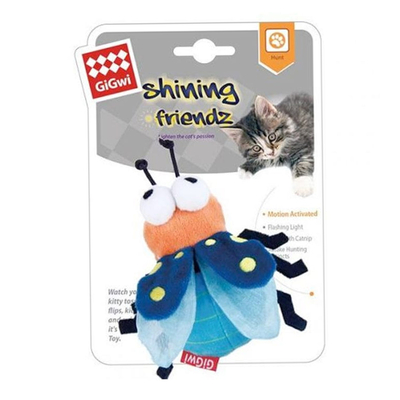 GiGwi - 7459 Catnipli Işıklı Arı Kedi Oyuncağı