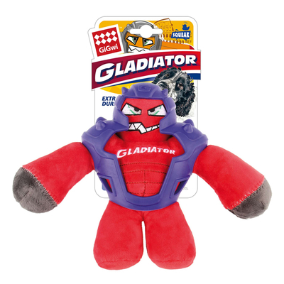 GiGwi - 8044 Sesli Gladiatör Peluş Oyuncak Kırmızı Medium