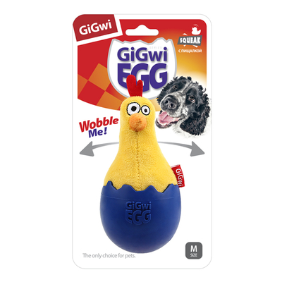 GiGwi - 8130 Sesli Peluş Horoz Hacı Yatmaz Köpek Oyuncağı