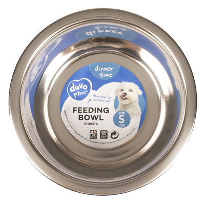 Duvo - 9/63101 Kedi-Köpek Klasik Paslanmaz Çelik Mama Kabı 470ml - 13 cm