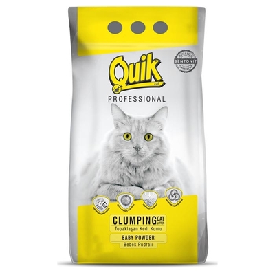 Quik - Bentonit 5 Lt İnce 4'lü Poşet (Pudra Kokulu)