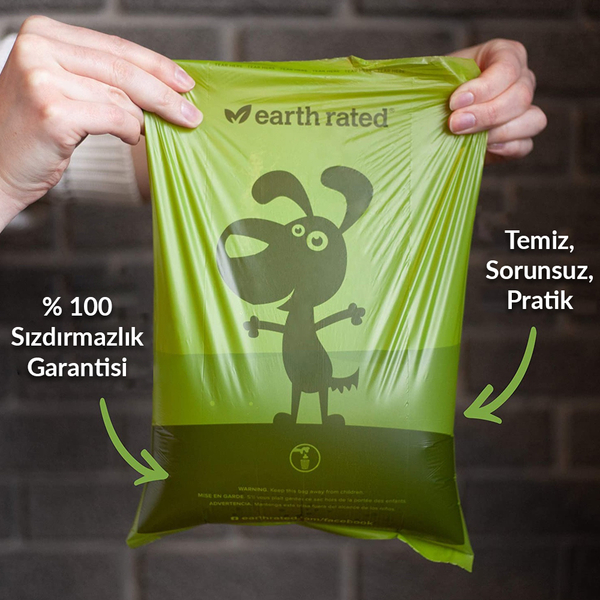 Earth Rated Dışkı Torbası Kokusuz 21 Rulo-315 Poş