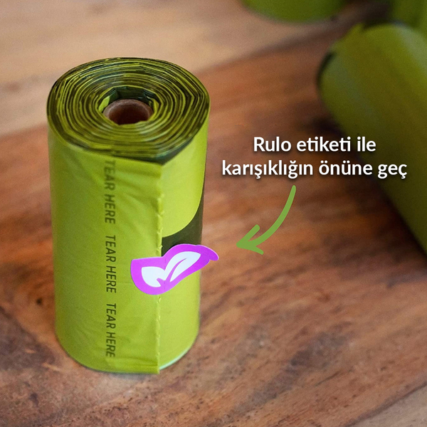 Earth Rated Dışkı Torbası Kokusuz 21 Rulo-315 Poş