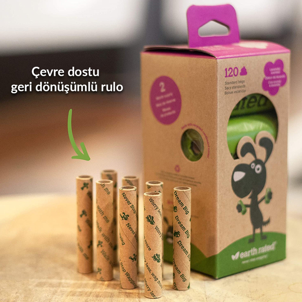 Earth Rated Dışkı Torbası Lavantalı 21 Rulo-315 Po