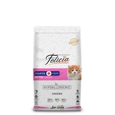 Felicia - Felicia 2 Kg Tavuklu Az Tahıllı Yavru Kedi Maması HypoAllergenic Kedi Maması