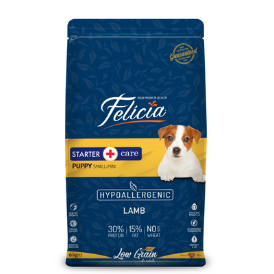 Felicia - Felicia 6 Kg Kuzulu Az Tahıllı Small/Mini Yavru Köpek Maması HypoAllergenic Köpek Maması