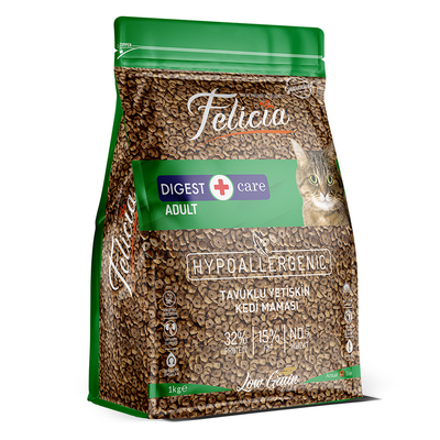 Felicia - Felicia Az Tahıllı 5 x 1 Kg Yetişkin Tavuklu HypoAllergenic Kedi Maması