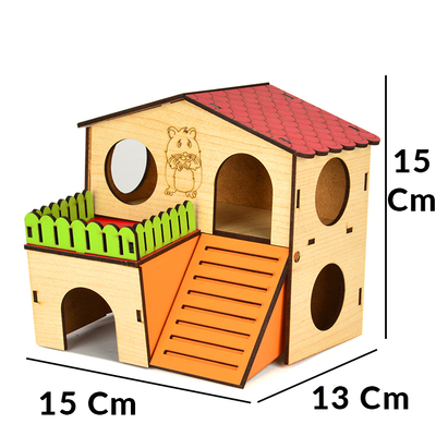 Flip Hamster Evi 2 Katlı Medium - Thumbnail