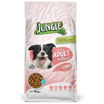 Jungle 15 kg Kuzu Etli Yetişkin Köpek Maması - Thumbnail