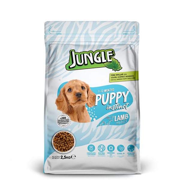 Jungle 2,5 kg-4 Adet Yavru Kuzu Etli Köpek Maması