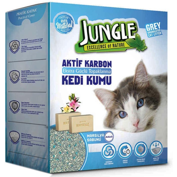 Jungle 6 Lt Karbonlu Grey (Marsilya Sab) 3'lü Kum