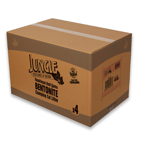 Jungle Bentonit Natural 5 Lt 4'lü Kutu