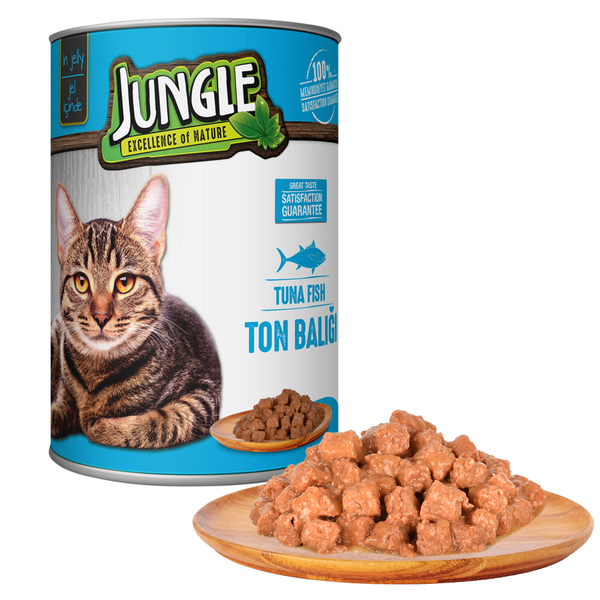 Jungle Kedi 415 gr Ton Balıklı Konserve 24 Adet