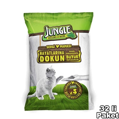 Jungle - Jungle Sevgi Maması Kedi 100 gr-32 Adet