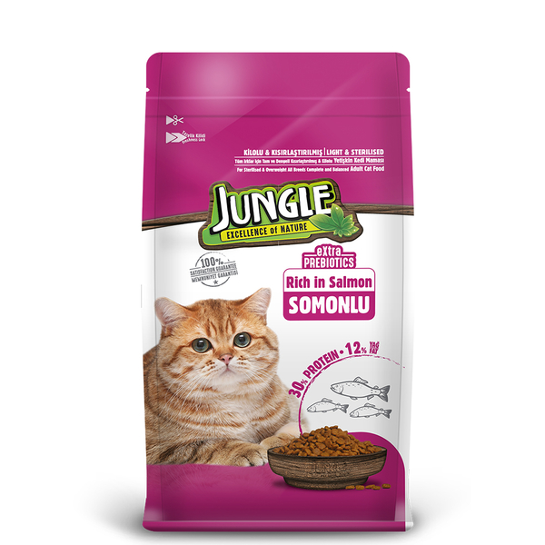 Jungle 1,5 kg-4 Adet Somonlu Steril.Kısır Kedi M.