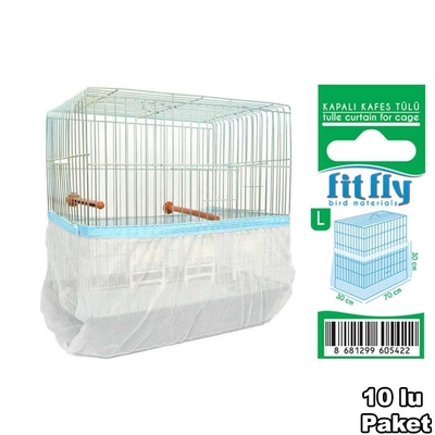 Fit Fly - Kapalı Lüx Tül 10'lu Large
