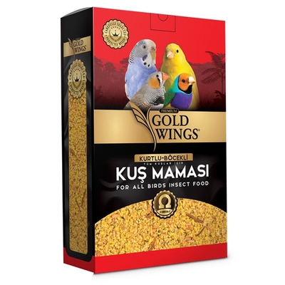 Gold Wings Premium - Premium Böcekli Kuş Maması 1 Kg.