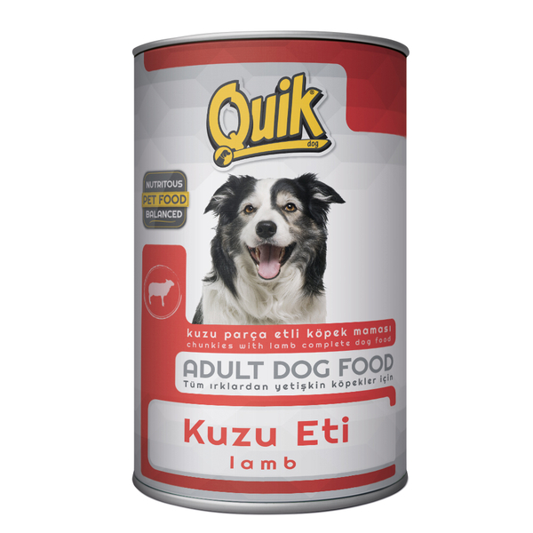 Quik Köpek 415 gr Kuzu Etli Konserve 24 Adet