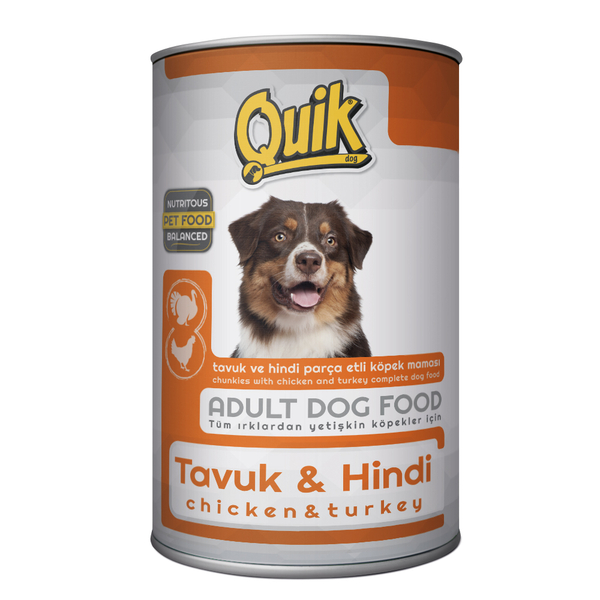 Quik Köpek 415 gr Tavuk-Hindi Konserve 24 Adet