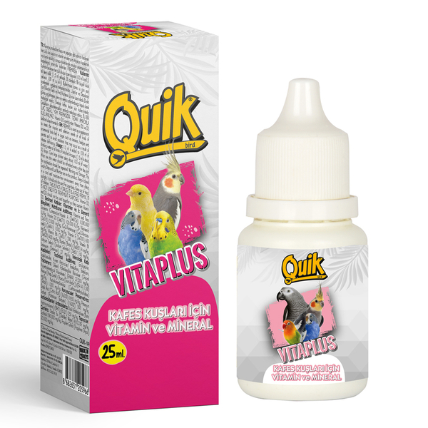 Quik Vita Plus Kuş Vitamini 25 ml 12'li