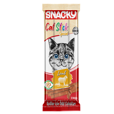 Snacky Kedi Stick Ödül Kuzulu 3*5 gr-25 Adet - Thumbnail