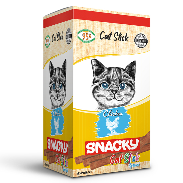 Snacky Kedi Stick Ödül Tavuklu 3*5 gr-25 Adet