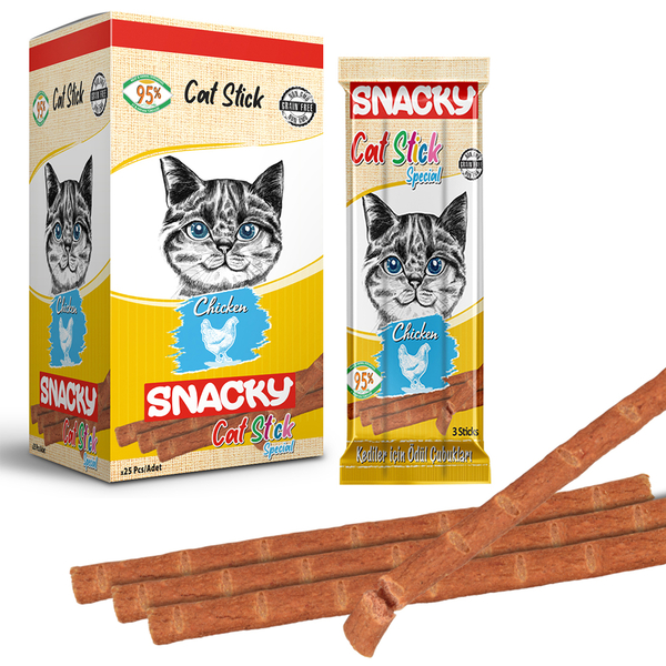 Snacky Kedi Stick Ödül Tavuklu 3*5 gr-25 Adet