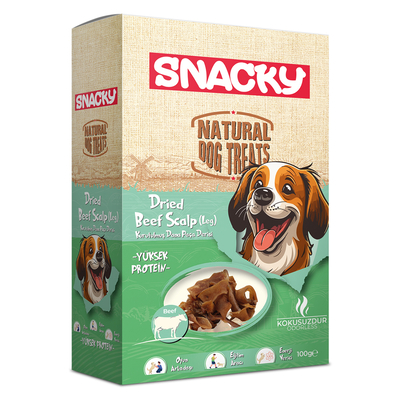 Snacky - Snacky Kurutulmuş Dana Paça Derisi 100 g - 4'lü Paket