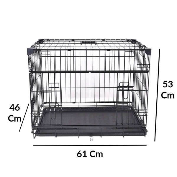 VA202-ELS1 Katlanır Köpek Kafesi 61Lx46Wx53H cm