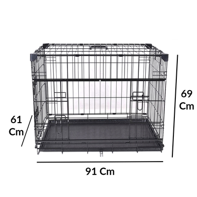 VA204-ELS1 Katlanır Köpek Kafesi 91Lx61Wx69H cm - Thumbnail