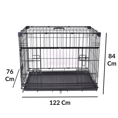 VA206-ELS1 Katlanır Köpek Kafesi 122Lx76Wx84H cm - Thumbnail