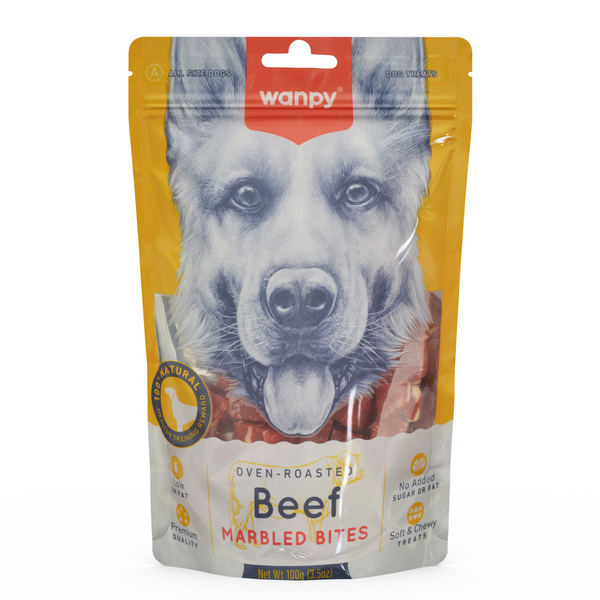 Wanpy Marbled Köpek Ödül Et Parçaları 100 g