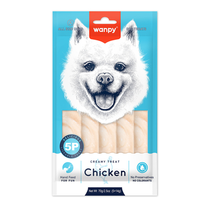 Wanpy - Wanpy Tavuklu 12'li Krema Köpek Ödülü 5x14g RA-58