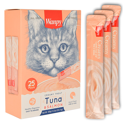 Wanpy Ton&Somon Krema Kedi Ödülü 25x14 gr RA-052-1 - Thumbnail