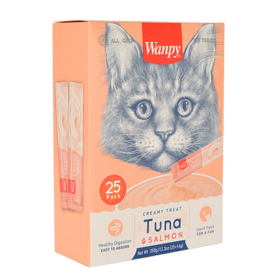 Wanpy Ton&Somon Krema Kedi Ödülü 25x14 gr RA-052-1 - Thumbnail