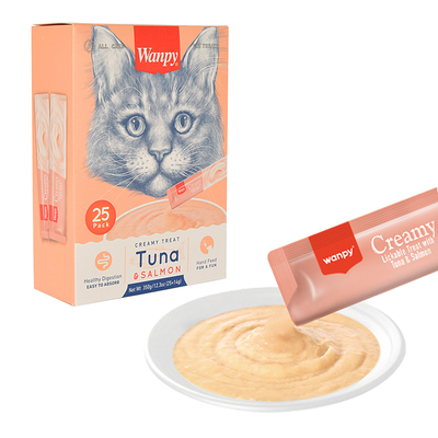 Wanpy - Wanpy Ton&Somon Krema Kedi Ödülü 25x14 gr RA-052-1