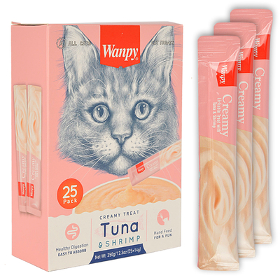 Wanpy Ton&Karides Krema Kedi Ödül 25x14gr RA-050-1 - Thumbnail