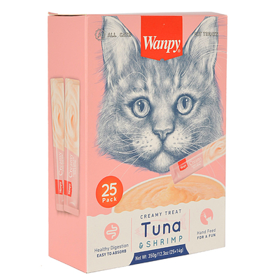 Wanpy Ton&Karides Krema Kedi Ödül 25x14gr RA-050-1 - Thumbnail